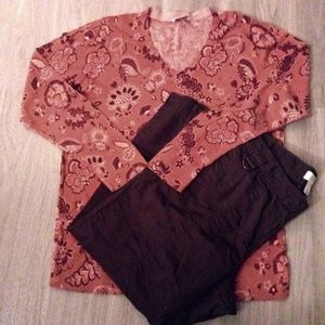 LOFT Marisa capris sz-12 & LOFT top sz-XL